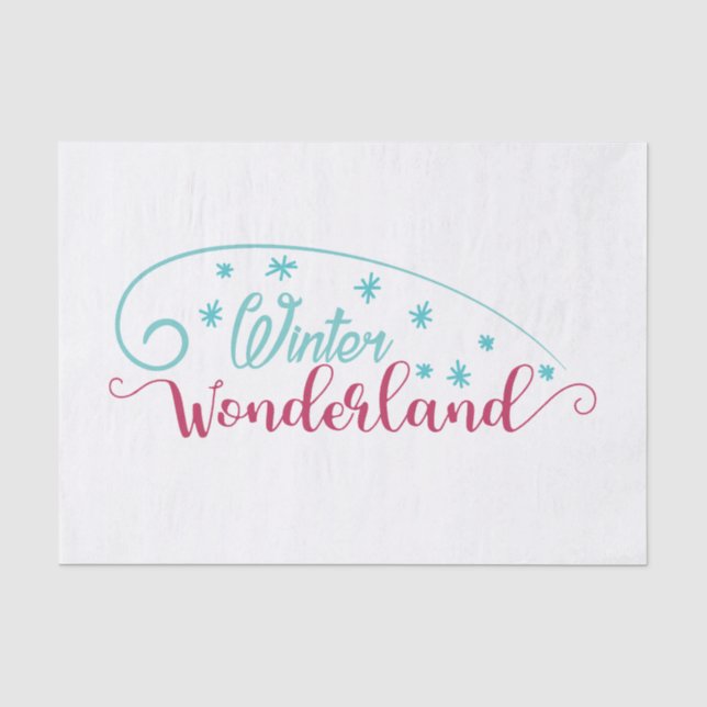 Papel de seda de paisaje invernal (Anverso)