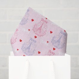 Papel de seda de París, decoupage de la Torre Eiff