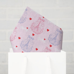 Papel de seda de París, decoupage de la Torre Eiff