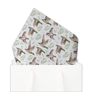 Papel de seda de patos reales