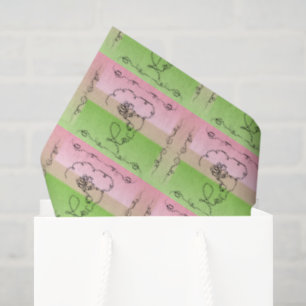 Papel de seda de peonía de belleza fluyente