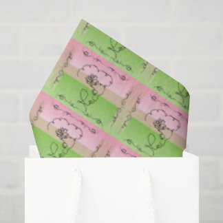 Papel de seda de peonía de belleza fluyente