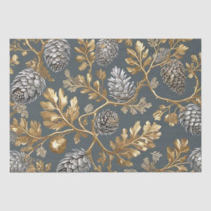 Papel de seda de piñas y ramas