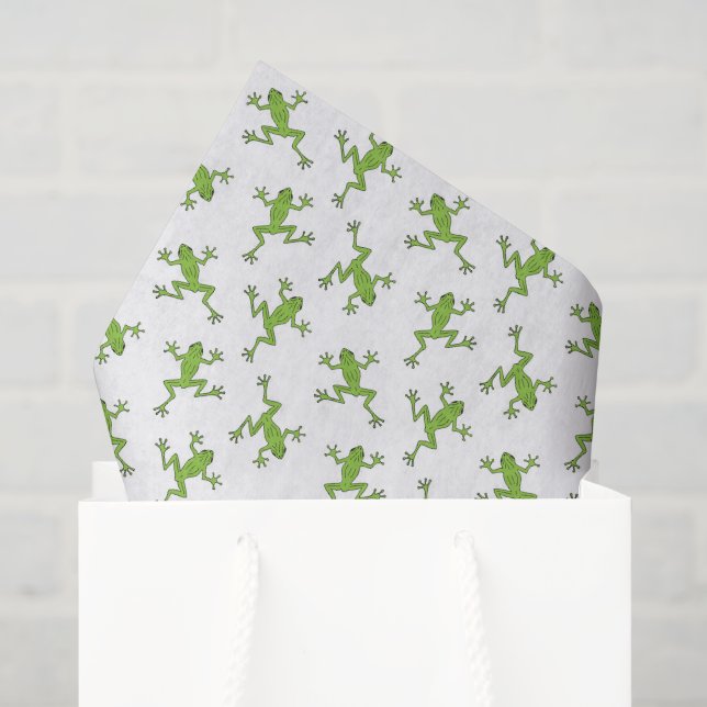 Papel de seda de rana, decoupage de animal de esta (Bolsa de regalo)