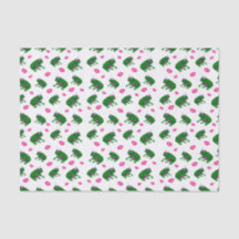 Papel de seda de ranas y besos