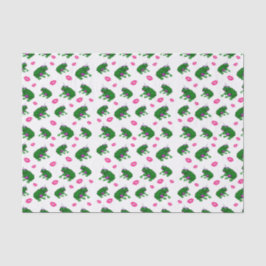 Papel de seda de ranas y besos
