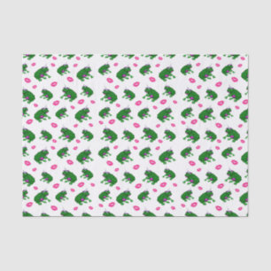Papel de seda de ranas y besos