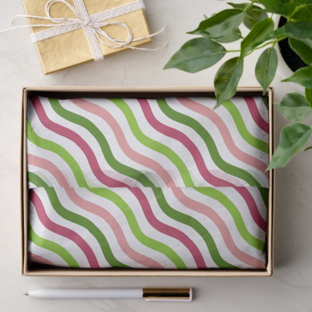 Papel de Seda de Raya Simple Onda Tropical (Regalo )