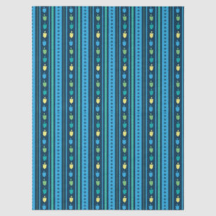Papel de seda de rayas para fiesta de Hanukkah con