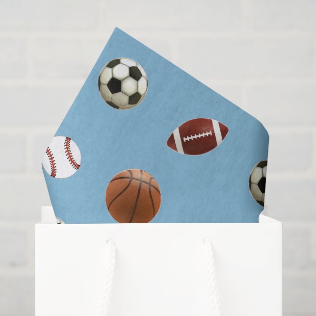 Papel de seda de regalo con tema deportivo (Bolsa de regalo)