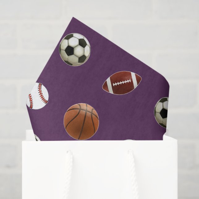 Papel de seda de regalo con tema deportivo (Bolsa de regalo)