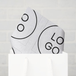 Papel de seda de regalo corporativo con logotipo p