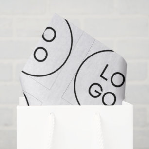 Papel de seda de regalo corporativo con logotipo p