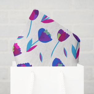 Papel de seda de regalo Tulipanes caprichosos