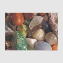 Papel de seda de rocas y cristales