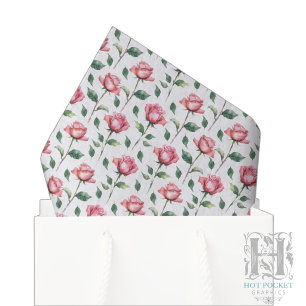 Papel de seda de rosa