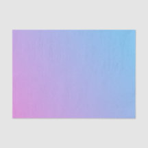 Papel de seda de rosa a azul con efecto ombré