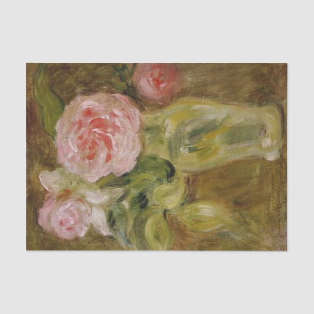 Papel de seda de rosas de Berthe Morisot (Anverso)