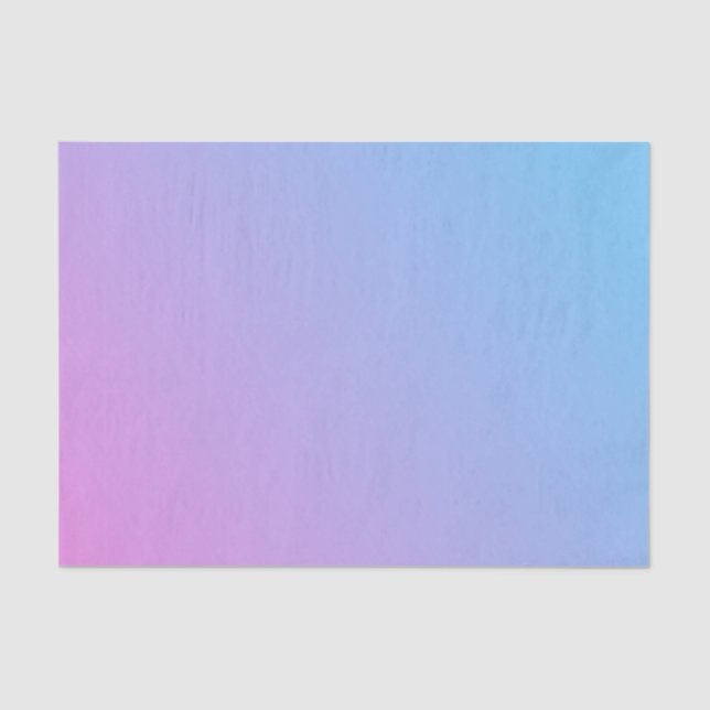 Papel de seda de tono rosa a azul  (Anverso)