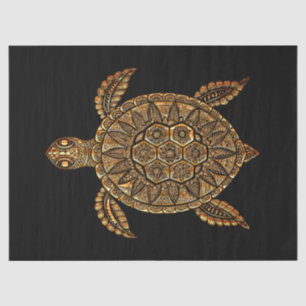 Papel de seda de tortuga bohemio