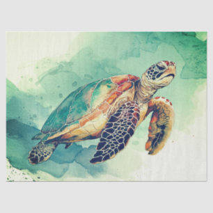 Papel de seda de tortuga marina
