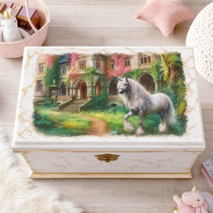 Papel de seda de unicornio de acuarela caprichosa