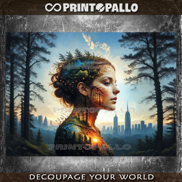 Papel De Seda De vuelta a la naturaleza: mujer