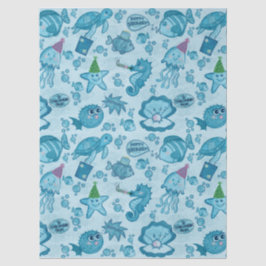 Papel De Seda Debajo del turno de cumpleaños del mar