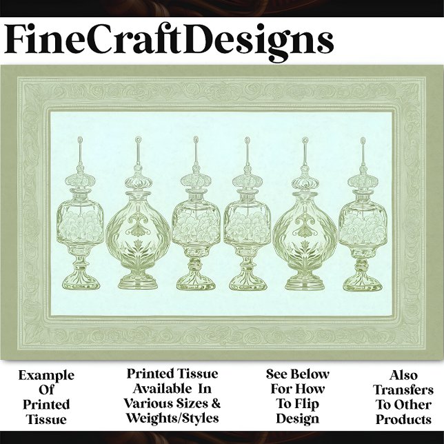 Papel De Seda Decanadores de frascos de perfume verde sabio AD8  (Subido por el creador)