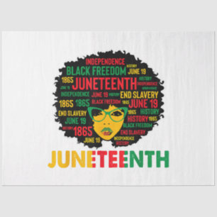 Papel De Seda Decimoctava mujer reina afroamericana afro negro