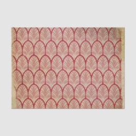 Papel De Seda Deco de arte rojo angustiado