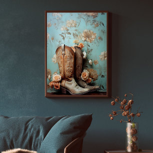 Papel De Seda Decoción de botes de vintage de textura floral