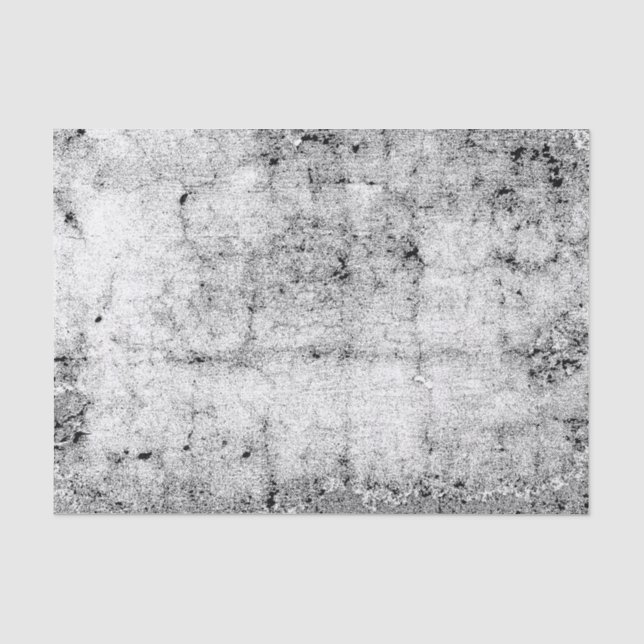 Papel De Seda Decograma negro blanco perturbado de textura (Anverso)
