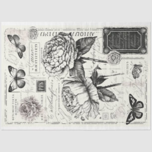 Papel De Seda Decoloración de mariposa de peones grandes de arti
