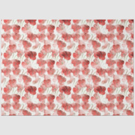 Papel De Seda Decoloración del patrón de las flores de la amapol