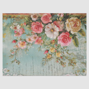 Papel De Seda Decoloración Floral Vintage con problemas