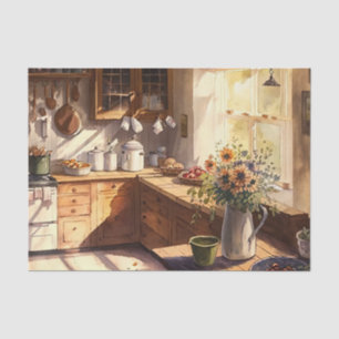 Papel De Seda Decoración acuática Cocina de campo