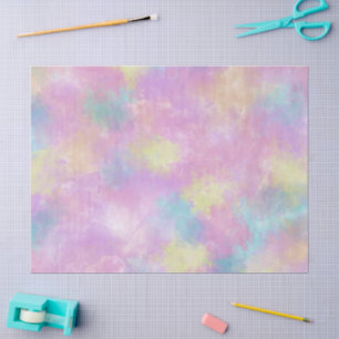 Papel De Seda Decoración azul rosa de color rosa con tinta paste