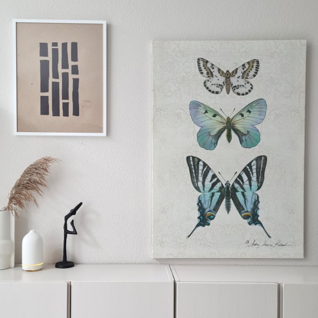 Papel De Seda Decoración azul turbio de la mariposa botánica (Subido por el creador)