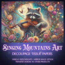 Decoración de Art Nouveau Fantasy Forest Raccoon