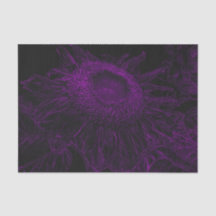 Decoración de arte floral negra morado de girasol