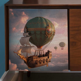 Papel De Seda Decoración de barcos voladores de Steampunk