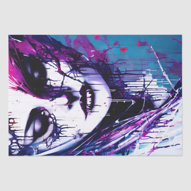 Papel De Seda Decoración de belleza de acuarela (Anverso)