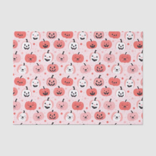 Papel De Seda Decoración de caída del patrón de calabaza otoñal