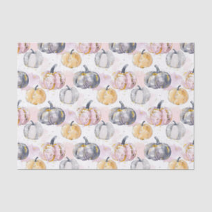 Papel De Seda Decoración de caída del patrón de calabaza otoñal 