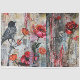 Papel De Seda Decoración de colección de arte abstracta de vinta