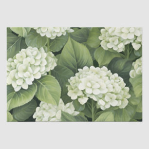 Papel De Seda Decoración de color de agua verde y blanca