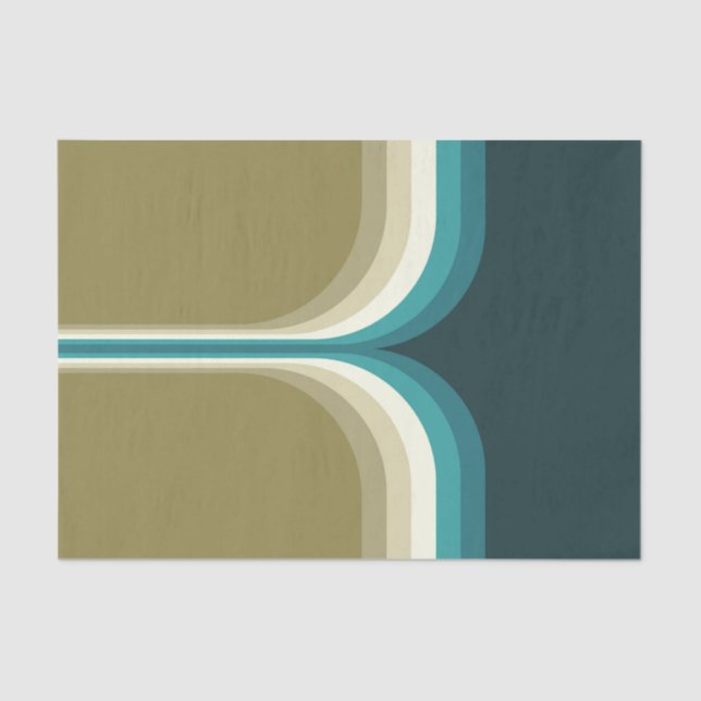 Papel De Seda Decoración de doble arco estilo retro (Anverso)