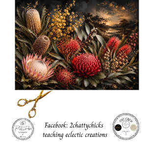 Papel De Seda Decoración de flores nativas australianas con deco