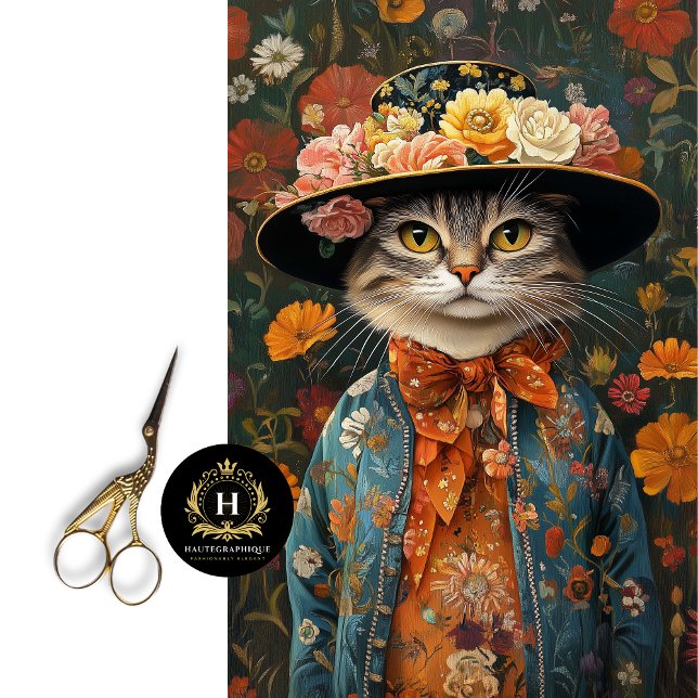 Papel De Seda Decoración de Gato Bohemio Decoupage (Subido por el creador)